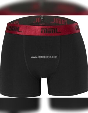 Erkek Boxer Renkli Lastik – Siyah