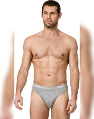 3’lü Erkek Slip Elastan – Gri