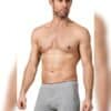 Elastan Erkek Boxer Düğmeli – Gri
