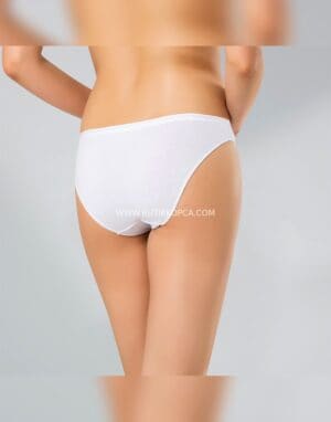 3’lü Kadın Elastan Bikini Beli Parlak – Beyaz