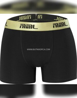 Erkek Boxer Renkli Lastik – Siyah