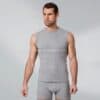 Ribana Erkek Body Bisiklet Yaka – Gri