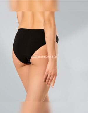 3’lü Kadın Elastan Bikini-Parmak Dantel – Siyah