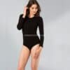 Kadın Elastan Basıc Body Uzun Kollu – Siyah