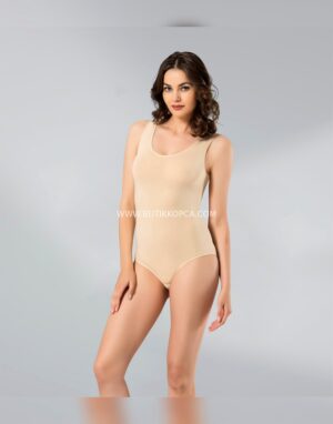 Kadın Elastan Body Geniş Askı – Ten