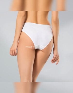 3’lü Kadın Elastan Bikini-Parmak Dantel – Beyaz