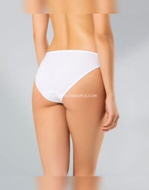 3’lü Kadın Elastan -Hipster Slip – Beyaz