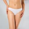 3’lü Kadın Elastan Bikini Beli Parlak – Beyaz