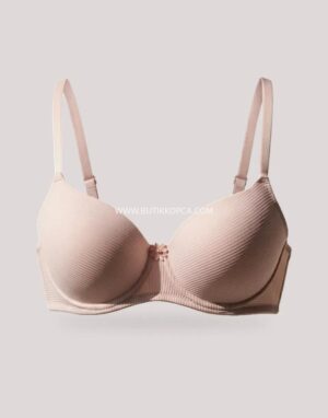 Silikonlu Yollu Mikro Sütyen Kahve