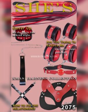 Halka ve Bağcık Detaylı Harness Aksesuarı Kırmızı